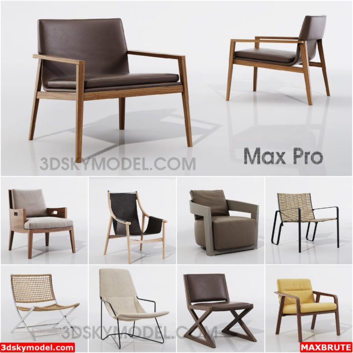 Ghế 3dmax 01-maxbrute - Chair