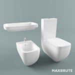 Bồn cầu –  Toilet & Bidet 6- 3d max