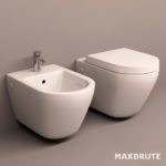 Bồn cầu –  Toilet & Bidet 9- 3d max