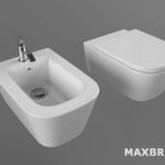 Bồn cầu –  Toilet & Bidet 12- 3d max