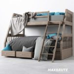 giường trẻ em 3dmax Model  Bed  20-maxbrute PRO