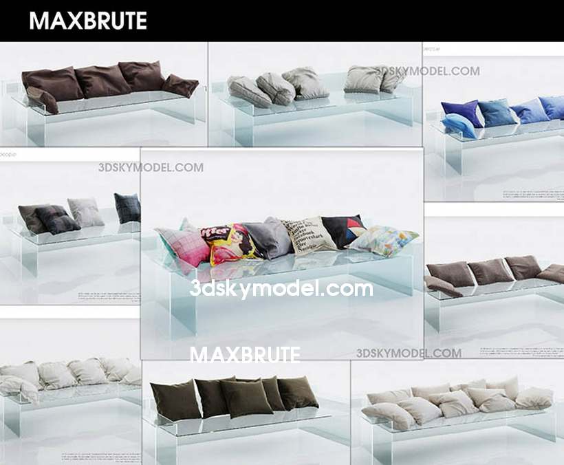 3dSkyHost: Pillows 1 (GỐI) 3dsmax