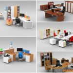 Model đồ nội thất văn phòng 3dmax Office furniture 5