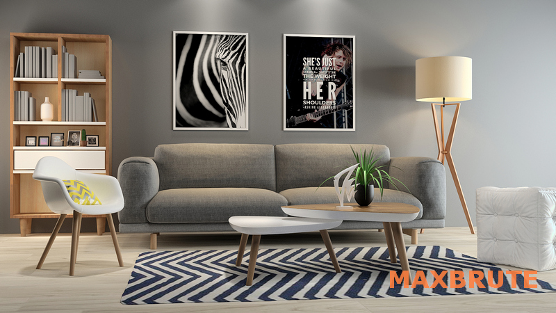 3dSkyHost: Living room scandivan style set-maxbrute