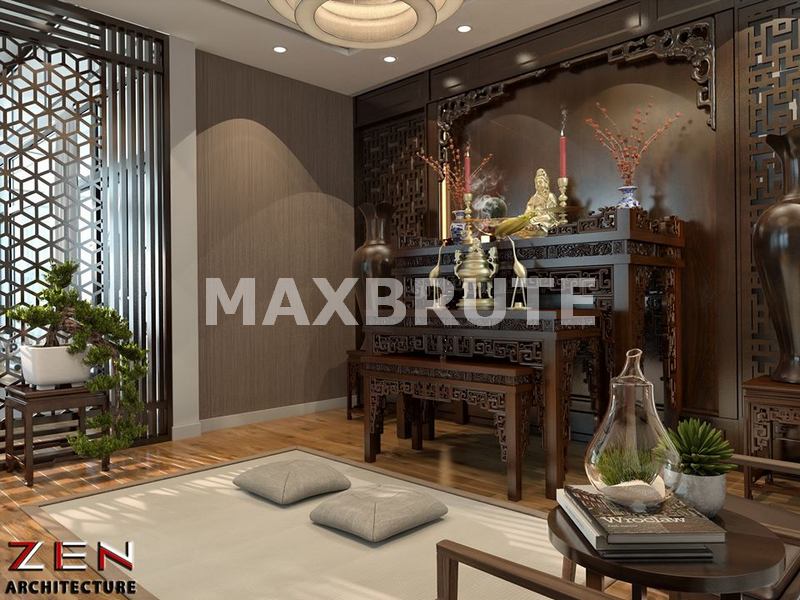 Phòng thờ 3dmax VIP 1 - Maxbrute Furniture Visualization