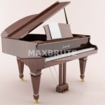 đàn piano, đàn dương cầm 3dmax 1