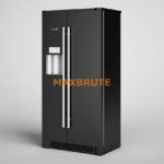 Tủ lạnh 3dmax 2 cánh side by side màu đen  Refrigerator