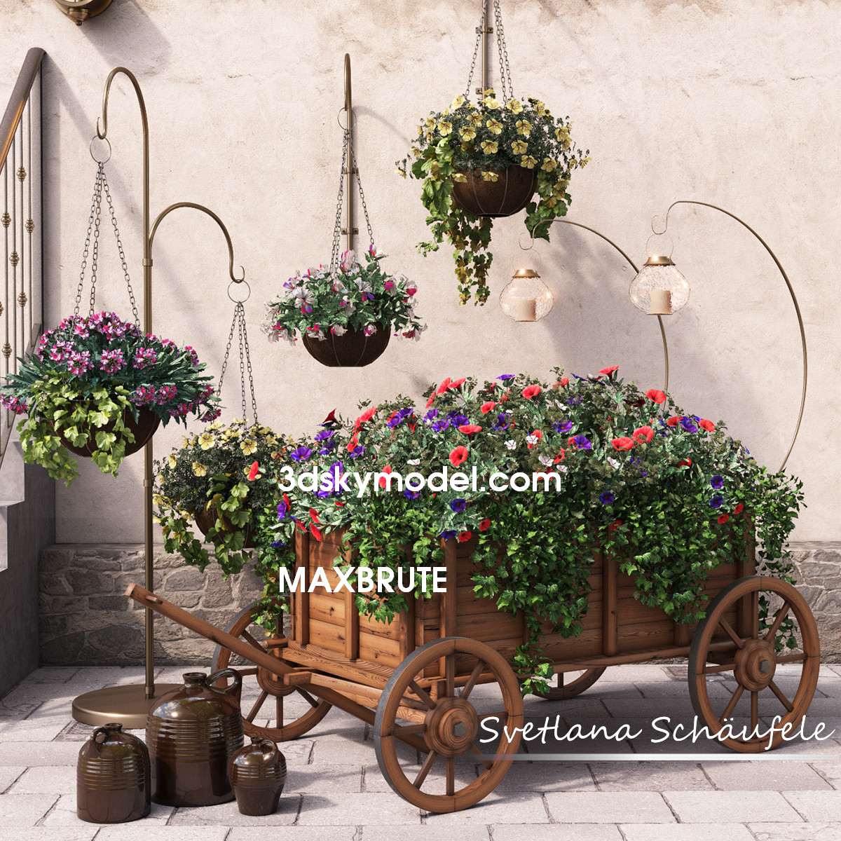 3dSkyHost: Flower cart maxbrute