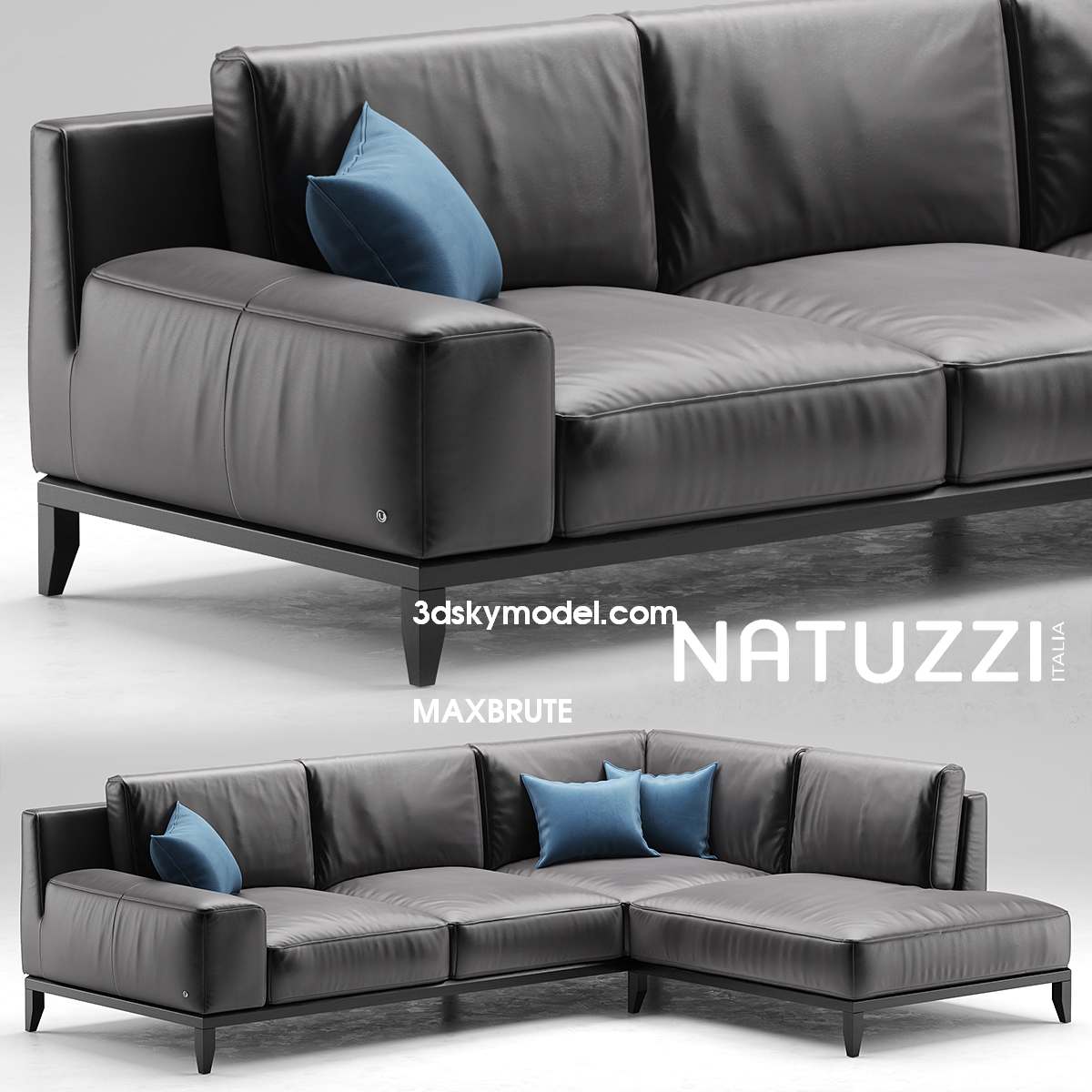 3dSkyHost: Opera natuzzi sofa MAXBRUTE 3d Model