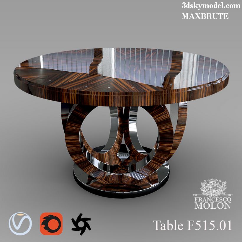 3dSkyHost: Table classic model 3dsmax