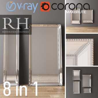 RH Mirror set corona and vray