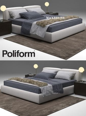 Bed Bolton Model 3dsmax Free Maxbrute Furniture Visualization