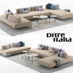 ditre italia Sanders sofa  3dsmax 3dmodel