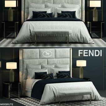 fendi_montgomery bed 3dmodel