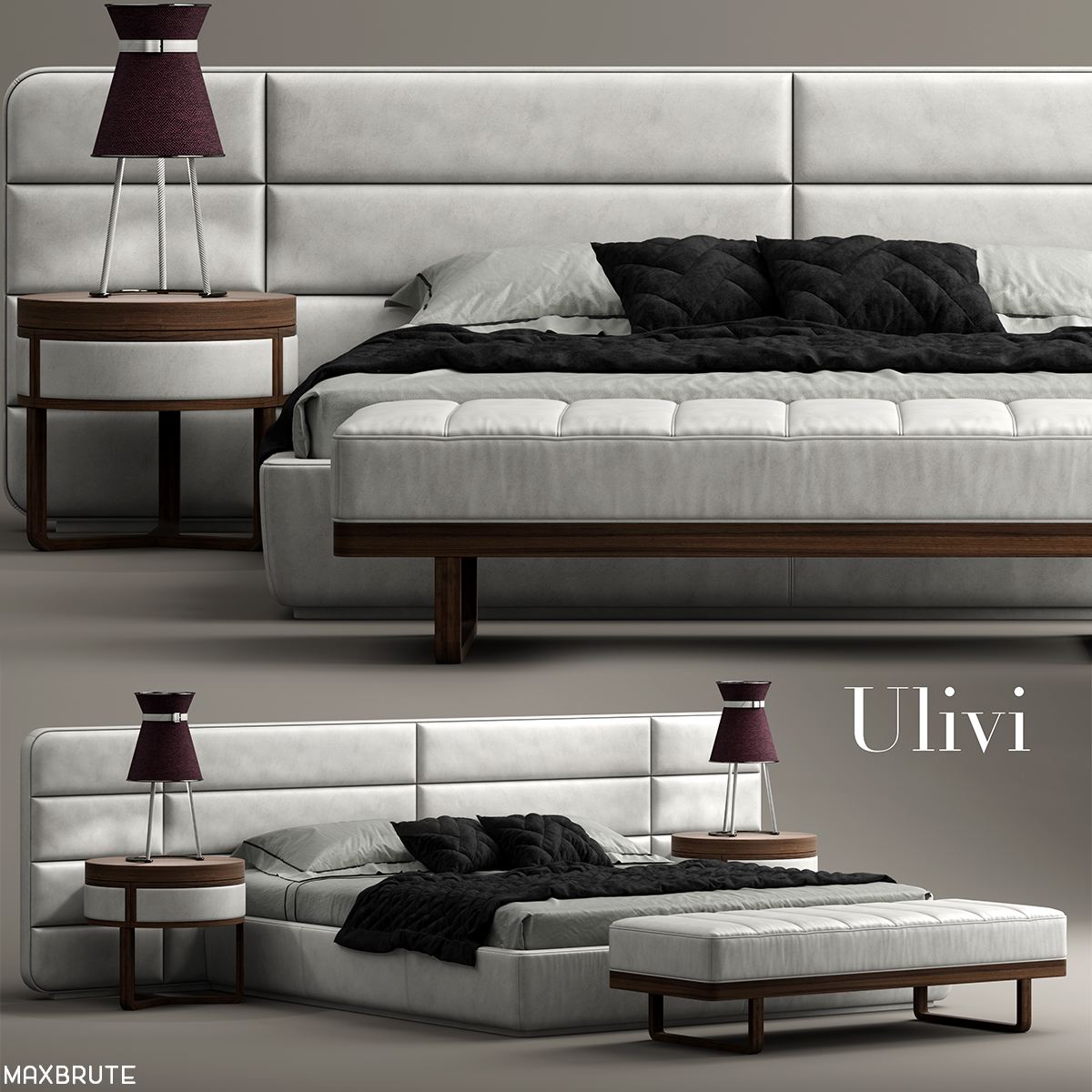 3dSkyHost: ulivi MASTER bed 3dmodel free download