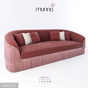 Munna   Fringes sofa 3dmodel  623