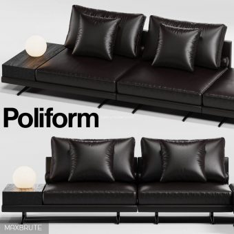 Poliform  MONDRIAN small sofa 3dmodel  646