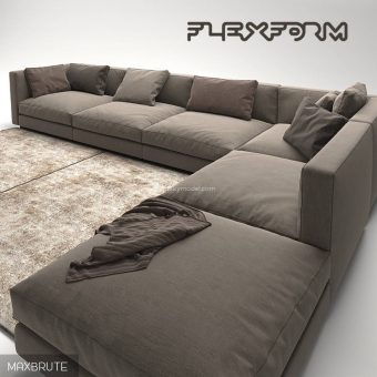 flexform pleasure 3 sofa 3dmodel  62