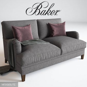 Baker Churchill Loveseat sofa 3dmodel  147
