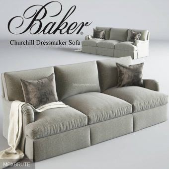 Barker Churchill Dressmaker sofa 3dmodel  152