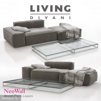 Living Divani NeoWall  03 sofa 3dmodel  161