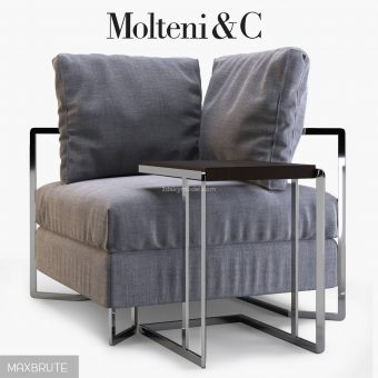 Molteni Large armchair sofa 3dmodel  333