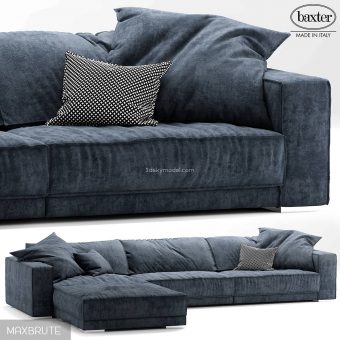 baxter BUDAPEST SOFT sofa 3dmodel  343