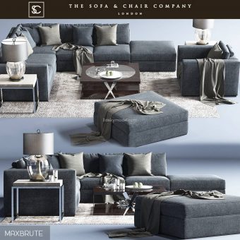 Braque Large sofa 3dmodel  496