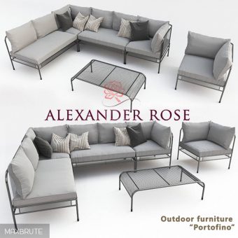 Alexandr Rose  outdoor furniture pfortofino nabor sofa 3dmodel  509