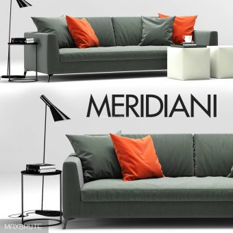 Meridiani Louis Up sofa 3dmodel  574