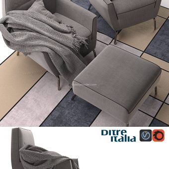 Ditre vela CORONA sofa 3dmodel  578