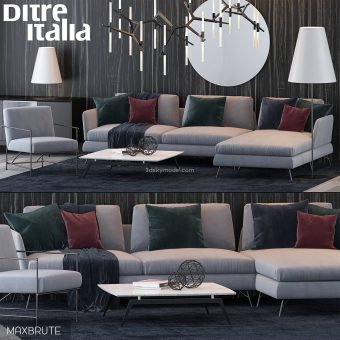 DTS 2 sofa 3dmodel  587