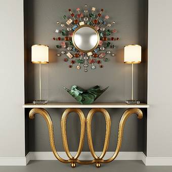table Set interior objects 2012 3dmodel download free 168