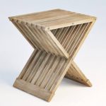 table Teak Folding Stool 3dmodel 35