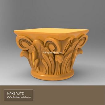Decorative plaster  Trang trí thạch cao download 3dmodel free  307