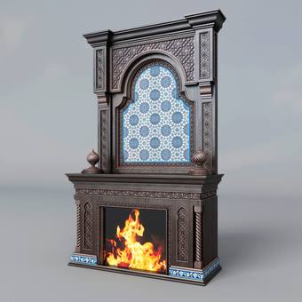 Fireplace  download 3dmodel free 3d model  Maxbrute 30
