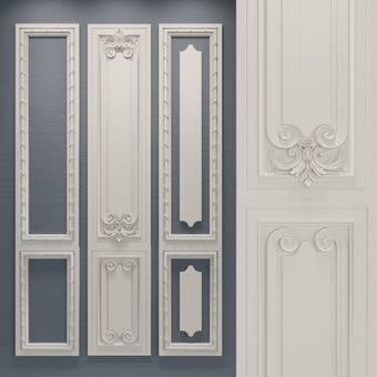Decorative plaster  Trang trí thạch cao download 3dmodel free  309