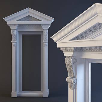 Decorative plaster  Trang trí thạch cao download 3dmodel free  326