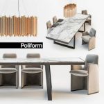 Poliform GUEST  OPERA Table & chair 138