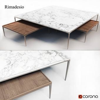 table Rimadesio coffee table  s 3dmodel download free 130