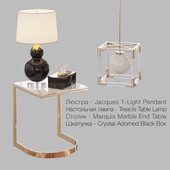 table HORCHOW decorative set 2014 + Corona 3dmodel download free 140