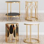 gold side s Table & chair 248