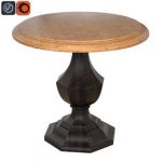 table Wood Round Accent   corona 3dmodel 154