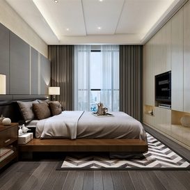 3d66 Bed room  A001-modern-style  download  free  3dsmax