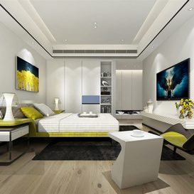 3d66 Bed room  A005-modern-style  download  free  3dsmax