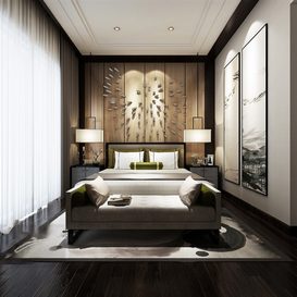 3d66 Bed room  A022-modern-style  download  free  3dsmax