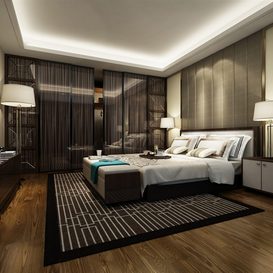 3d66 Bed room  A030-modern-style  download  free  3dsmax