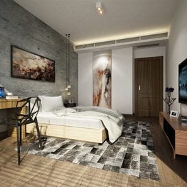 3d66 Bed room  A041-modern-style  download  free  3dsmax