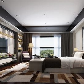 3d66 Bed room  B005-post-modern-style  download  free  3dsmax