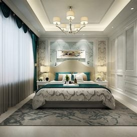 3d66 Bed room  B038-post-modern-style  download  free  3dsmax